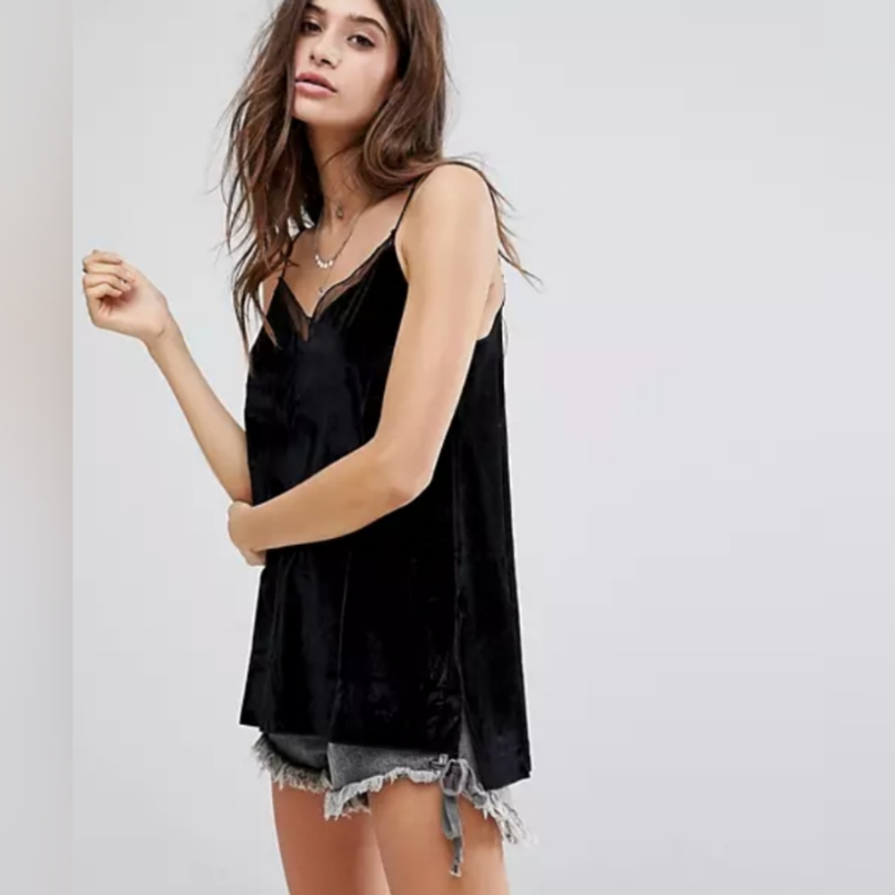 Free people Velvet camisole in a size s
